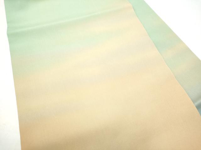 平和屋着物●塩瀬　九寸名古屋帯　霞文　正絹　逸品　CABG8920hy