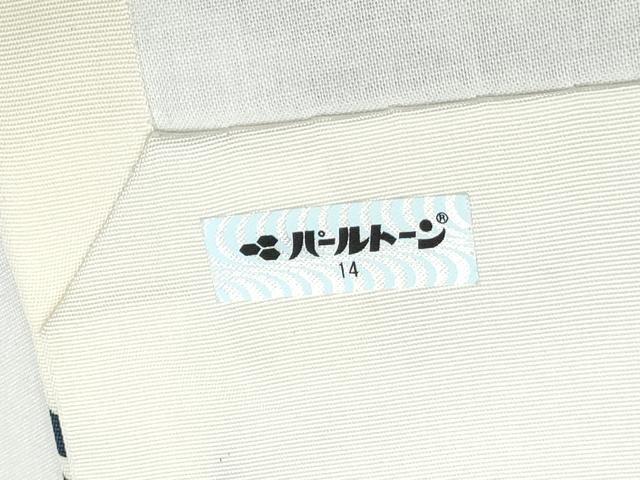 平和屋着物●塩瀬　全通柄　九寸開き名古屋帯　江戸紅型　飛鶴花文　正絹　逸品　CABG8929hy