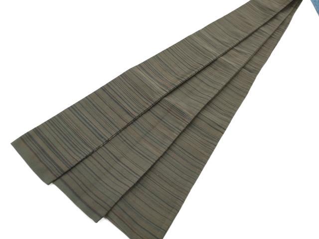 平和屋着物●男性　爪掻き本綴れ　角帯　横段文　正絹　逸品　CABG8941hy