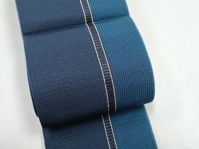 平和屋着物●男性　本場筑前博多織　角帯　間道　正絹　逸品　CABG8954hy