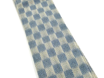 平和屋着物●男性　本場筑前博多織　角帯　市松文様　正絹　逸品　CABG8956hy