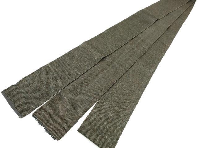 平和屋着物●男性　角帯　紬地　霞文　正絹　逸品　CABG8958hy