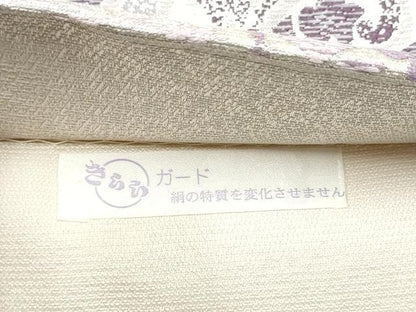平和屋着物●西陣　タケジ商事謹製　六通柄袋帯　唐織　唐花　金銀糸　証紙付き　正絹　逸品　CABG8969hy