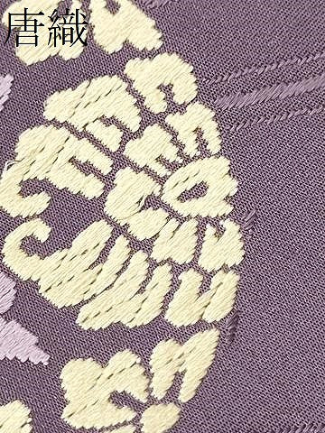 平和屋着物●六通柄袋帯　唐織　花丸文　正絹　逸品　CABG8971hy