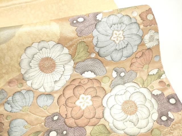平和屋着物●六通柄袋帯　辻が花　金糸　金彩　正絹　逸品　CABG8993hy
