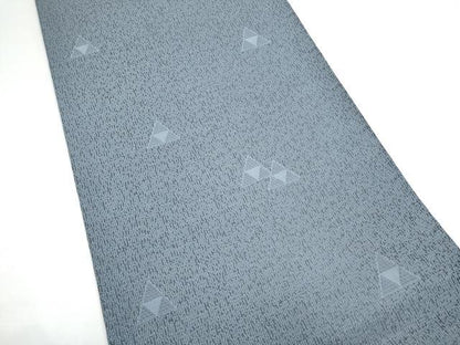 平和屋着物●六通柄袋帯　幾何学文様　正絹　逸品　CABG8994hy