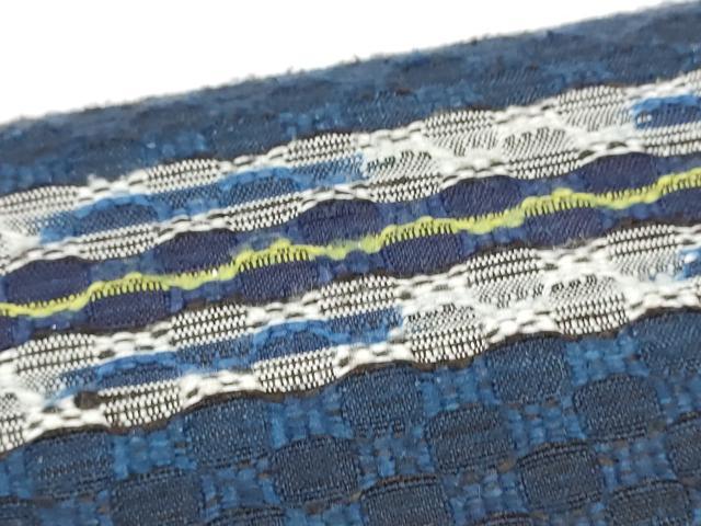平和屋着物●ワンタッチつけ帯　紬地　メガネ織　金糸　やまとオリジナル　箱付き　正絹　逸品　CABG9000hy