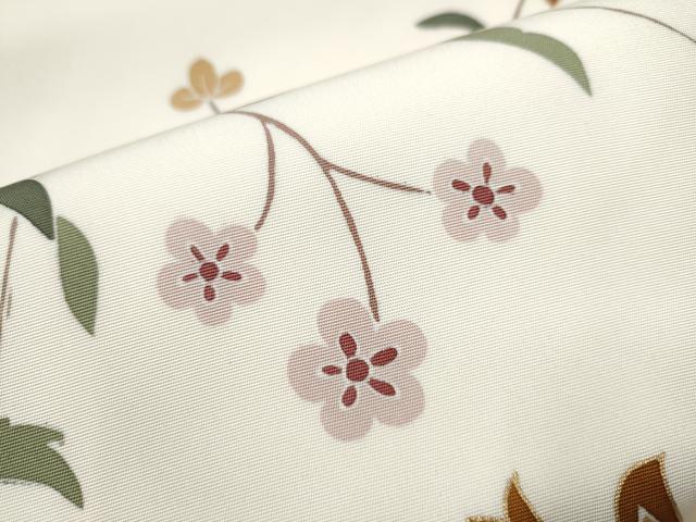 平和屋着物●塩瀬　つけ帯　花唐草文　金彩　正絹　逸品　CABG9001hy