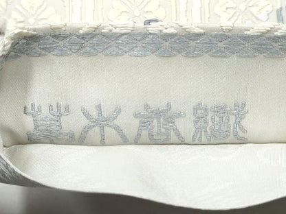 平和屋着物●六通柄袋帯　草木唐織　吉祥亀甲文　金銀糸　正絹　逸品　CABG9008hy
