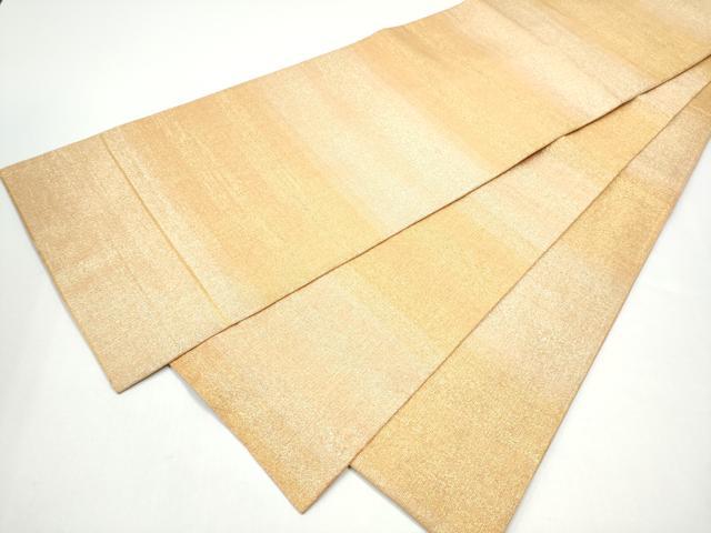 平和屋着物●桝屋高尾　(ねん金綴錦)　全通柄袋帯　段霞文　金糸　正絹　逸品　CABG9013hy