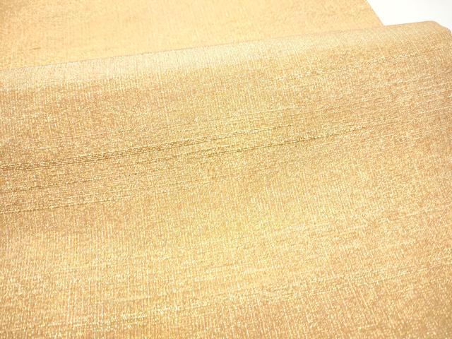 平和屋着物●桝屋高尾　(ねん金綴錦)　全通柄袋帯　段霞文　金糸　正絹　逸品　CABG9013hy