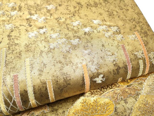 平和屋着物●東京友禅　熊谷好博子　太鼓柄袋帯　寿松　金糸　引箔　正絹　逸品　CABG9026hy