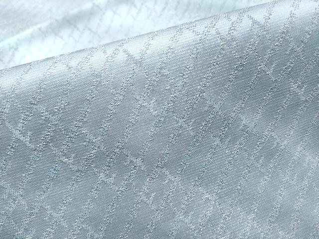 平和屋着物●絞り染色作家　藤井浩　六通柄袋帯　舞梅文　銀通し地　正絹　逸品　CABG9033hy