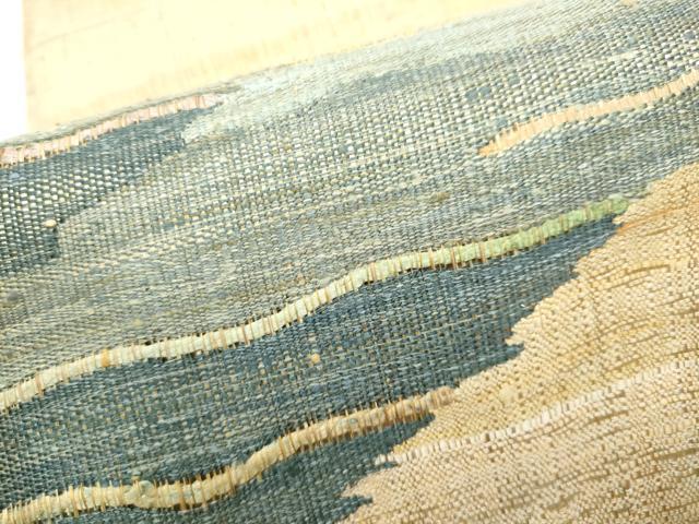 平和屋着物▽太鼓柄袋帯　スリーシーズン　春夏秋　すくい織　霞文　正絹　逸品　CABG9059hy