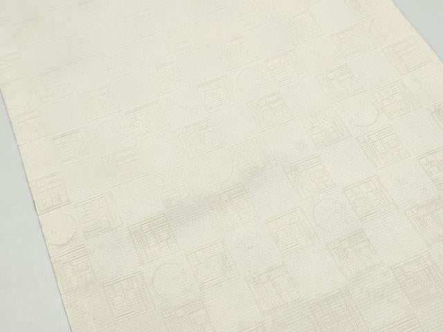 平和屋着物▽京都西陣・想屋謹製　全通柄　京袋帯　スリーシーズン　春夏秋　麻の葉間道　正絹　逸品　CABG9062hy