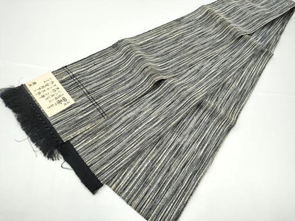 平和屋着物●半幅帯　四条つむぎ　間道　正絹　逸品　CABG9072hy