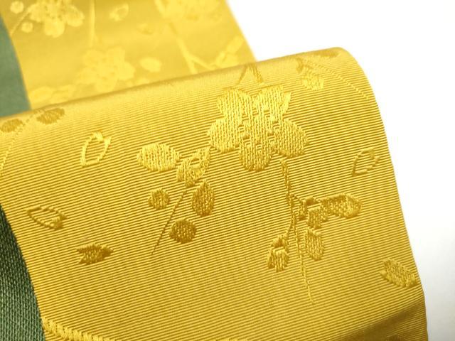 平和屋着物●本場筑前博多織　半幅帯　枝桜文　正絹　逸品　CABG9074hy