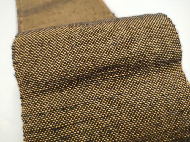 平和屋着物●男性　本場筑前博多織　角帯　霞文　正絹　逸品　CABG9078hy