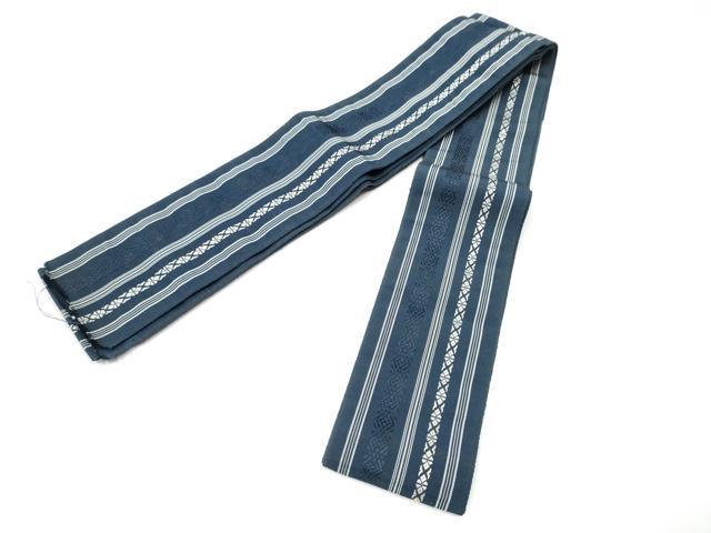 平和屋着物●男性　本場筑前博多織　角帯　献上　正絹　逸品　CABG9082hy