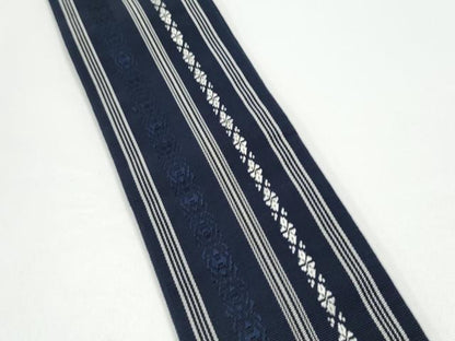 平和屋着物●男性　本場筑前博多織　角帯　献上　正絹　逸品　CABG9093hy
