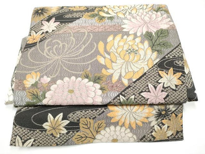 平和屋着物●ワンタッチつけ帯　唐織　乱菊　やまと誂製　正絹　逸品　CABG9095hy