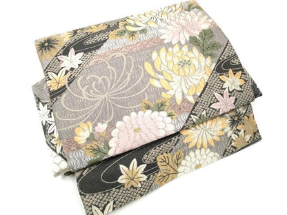 平和屋着物●ワンタッチつけ帯　唐織　乱菊　やまと誂製　正絹　逸品　CABG9095hy