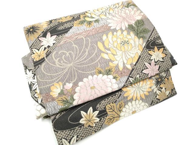 平和屋着物●ワンタッチつけ帯　唐織　乱菊　やまと誂製　正絹　逸品　CABG9095hy