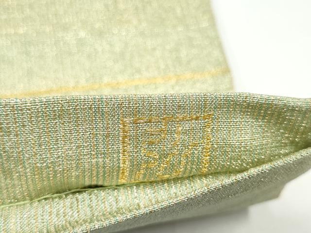 平和屋着物●桝屋高尾　(ねん金綴錦)　全通柄袋帯　段霞文　金糸　証紙付き　正絹　逸品　CABG9117hy