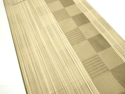 平和屋着物●両面　全通柄袋帯　唐織　霞　正絹　逸品　CABG9118hy