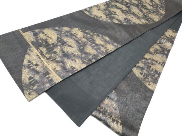 平和屋着物▽六通柄袋帯　スリーシーズン　春夏秋　枝松文　金糸　正絹　逸品　CABG9138hy