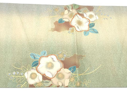 平和屋着物●太鼓柄袋帯　本場縞大島紬　辻が花　金彩　南美工房謹製　証紙付き　正絹　逸品　CABG9150hy