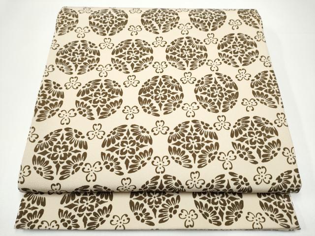 平和屋着物●全通柄袋帯　花丸文　やまと誂製　正絹　逸品　CABG9151hy
