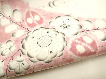 平和屋着物●日本工芸会正会員　福村廣利　絵絞庵　塩瀬　九寸名古屋帯　絞り　辻が花　正絹　逸品　CABG9169hy