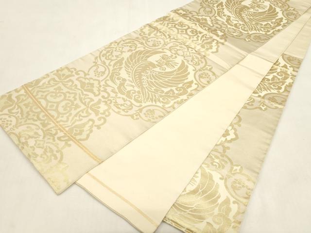 平和屋着物●西陣　川島織物　六通柄袋帯　鳳凰花文　金糸　正絹　逸品　CABG9230dy