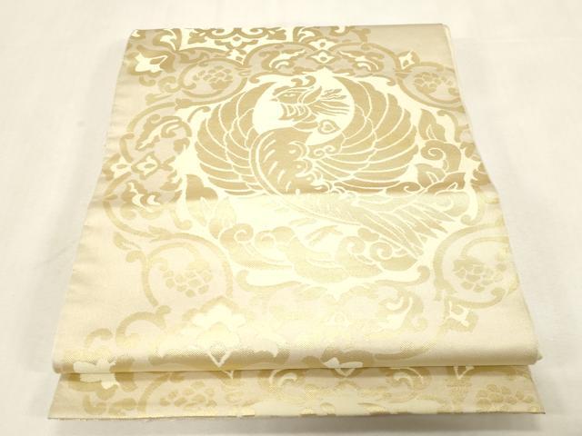 平和屋着物●西陣　川島織物　六通柄袋帯　鳳凰花文　金糸　正絹　逸品　CABG9230dy