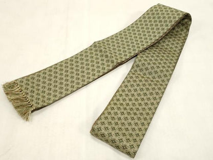 平和屋着物●男性　本場筑前博多織　両面　角帯　幾何学文　正絹　逸品　未使用　CABG9248dy