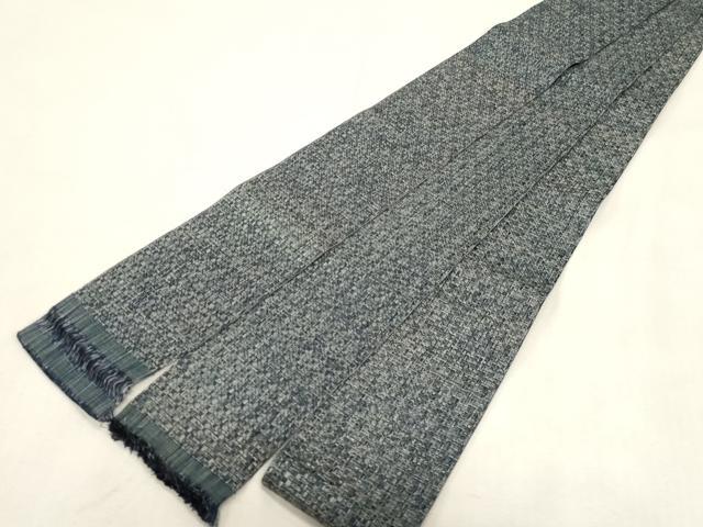 平和屋着物●男性　本場筑前博多織　角帯　霞文　正絹　逸品　CABG9249dy