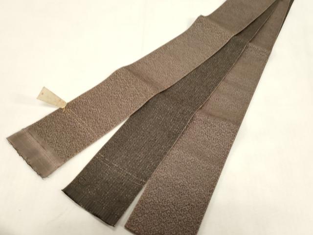平和屋着物●男性　本場筑前博多織　角帯　唐草文　証紙付き　正絹　逸品　未使用　CABG9252dy