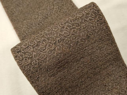 平和屋着物●男性　本場筑前博多織　角帯　唐草文　証紙付き　正絹　逸品　未使用　CABG9252dy