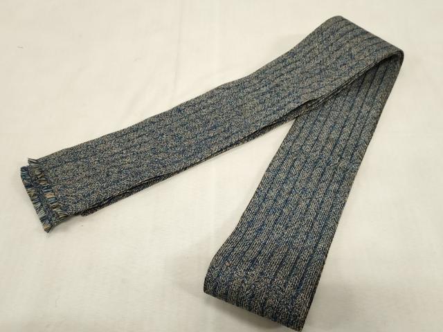 平和屋着物●男性　角帯　組織　霞文　正絹　逸品　CABG9254dy
