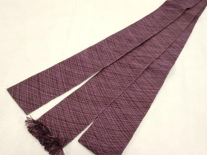 平和屋着物●男性　角帯　菱繋文　正絹　逸品　CABG9255dy