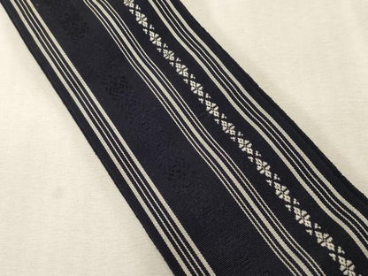 平和屋着物●男性　本場筑前博多織　角帯　献上　正絹　逸品　未使用　CABG9260dy