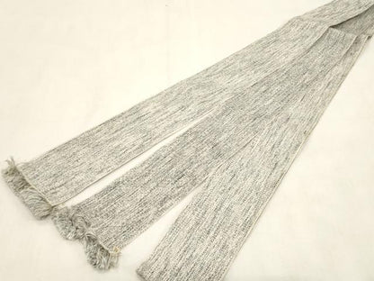 平和屋着物●男性　本場筑前博多織　角帯　霞文　共箱付き　正絹　逸品　CABG9269dy