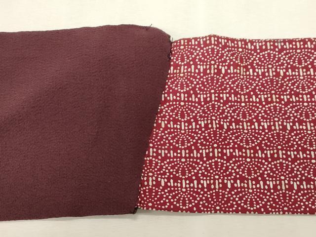 平和屋着物●つけ帯　雪輪葡萄蔦の葉文　金彩　鬼しぼ縮緬　正絹　逸品　CABG9281dy