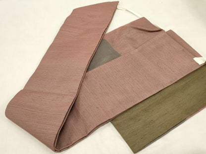 平和屋着物●つけ帯　紬地　縞　正絹　逸品　CABG9284dy