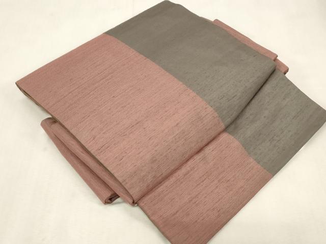 平和屋着物●つけ帯　紬地　縞　正絹　逸品　CABG9284dy