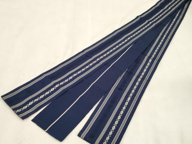 平和屋着物●男性　本場筑前博多織　角帯　献上　証紙付き　正絹　逸品　CABG9294dy