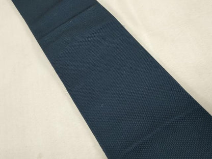 平和屋着物●男性　本場筑前博多織　角帯　濃紺地　正絹　逸品　CABG9297dy