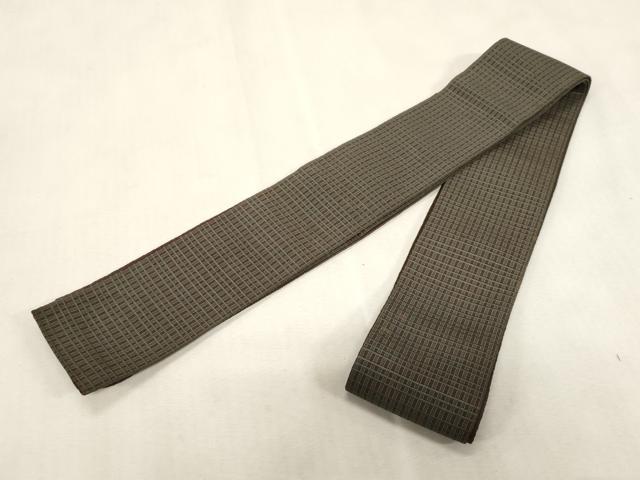 平和屋着物●男性　角帯　格子柄　CABG9298dy