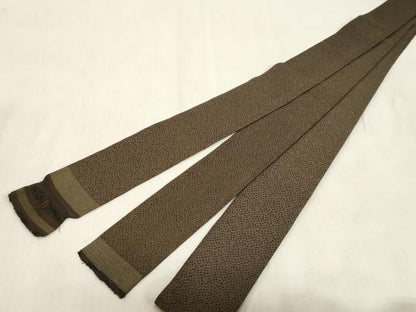 平和屋着物●男性　本場筑前博多織　角帯　幾何学文　正絹　逸品　CABG9305dy